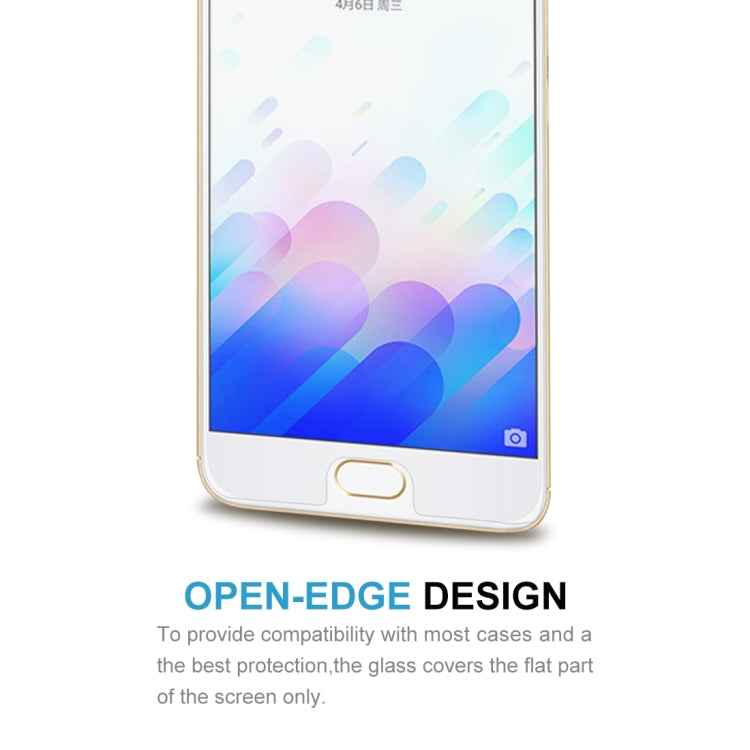 Open-edge tempered glass screen protector film covering flat screen area