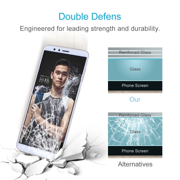 Tempered glass screen protector for Honor Play 7X with reinforced glass diagram
