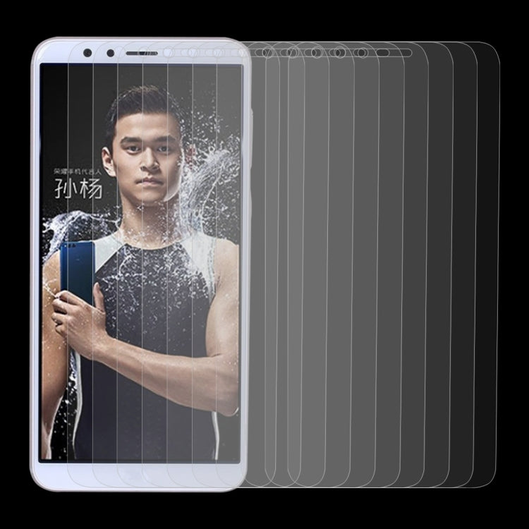 10-pack tempered glass screen protector for Honor Play 7X, clear