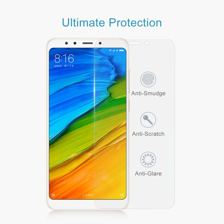 Tempered glass screen protector for Redmi 5 with anti-smudge and anti-scratch