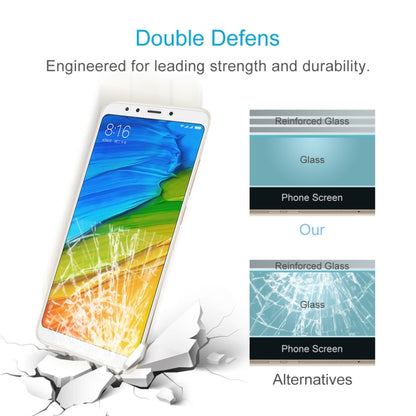 Tempered glass screen protector for Redmi 5, shown with reinforced glass layers
