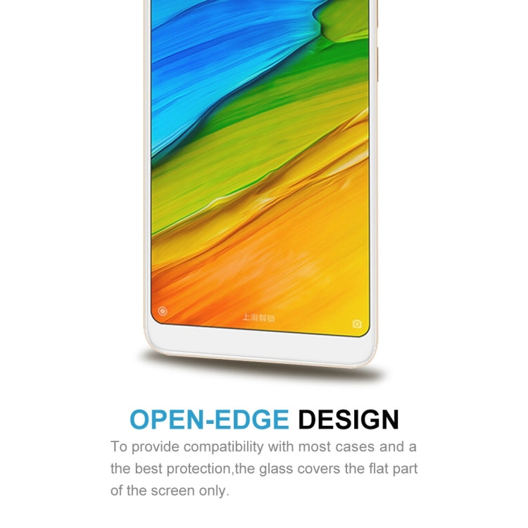 Tempered glass screen protector for Redmi 5, fitted on phone front