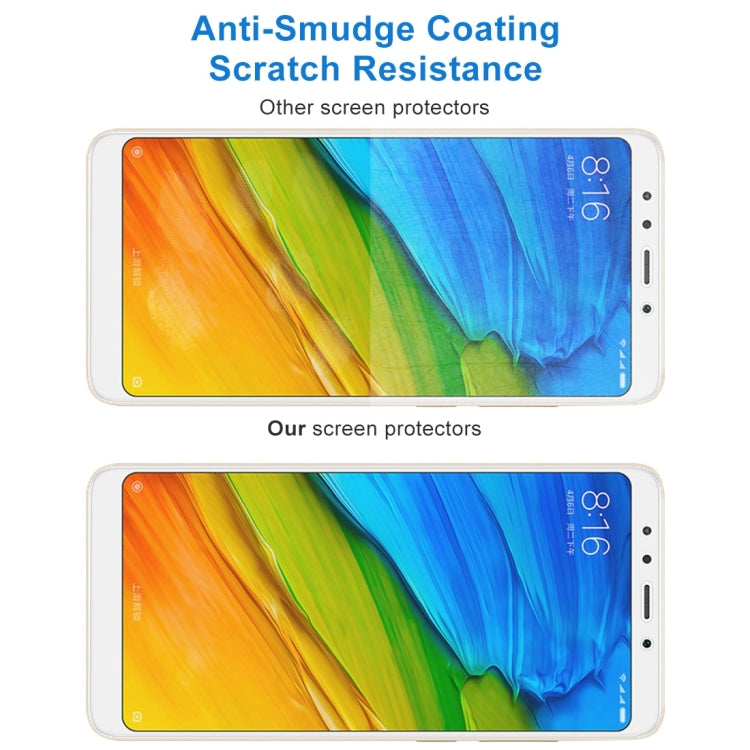 Tempered glass screen protector for Redmi 5, coating helps resist smudges