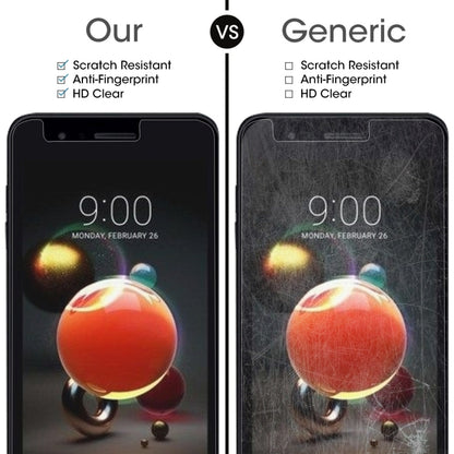 Tempered glass screen protector for LG K8 2018, scratch-resistant HD clear finish