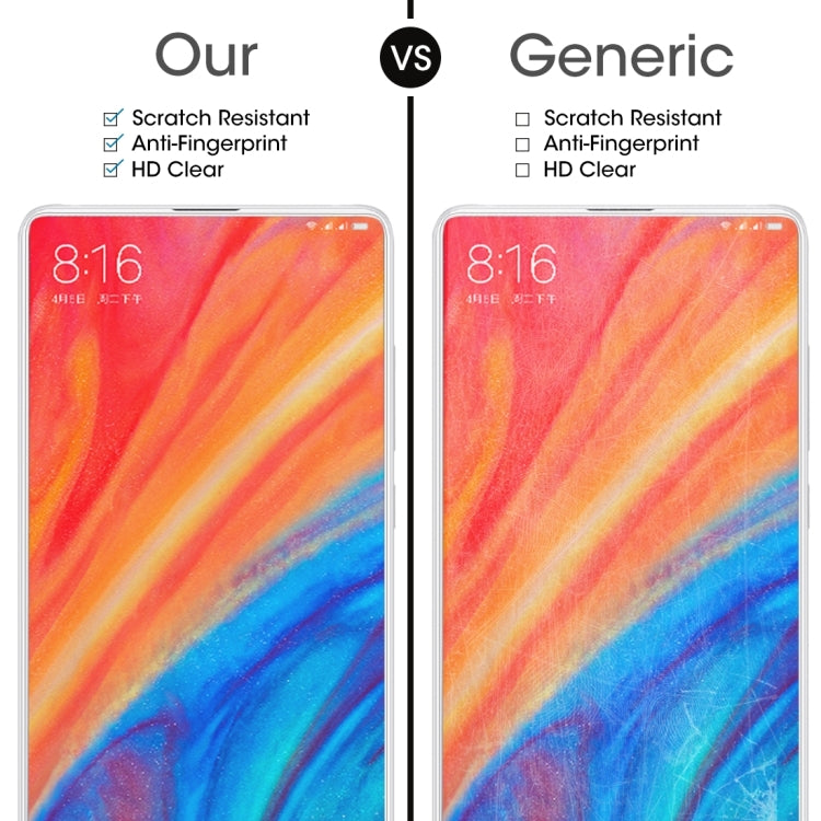Tempered glass screen protector comparison, clear anti-scratch for Xiaomi Mi Mix 2s