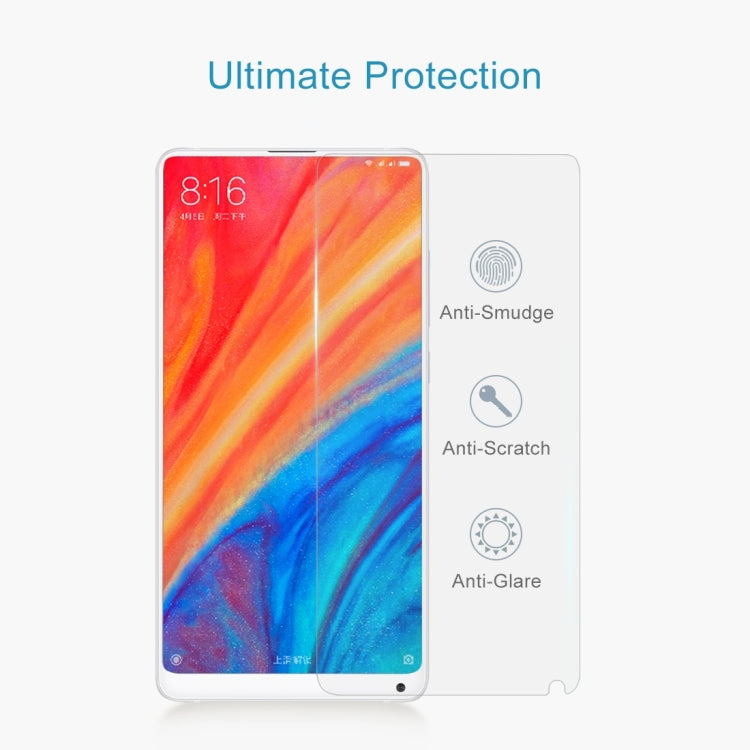 Tempered glass screen protector for Xiaomi Mi Mix 2s with anti-smudge, anti-scratch, anti-glare