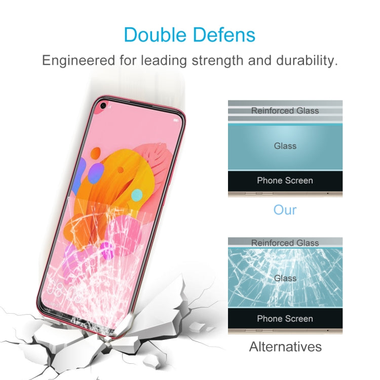 Reinforced tempered glass screen protector for durability and impact resistance.