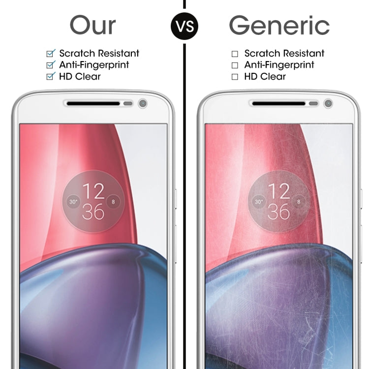 Tempered glass screen protector comparison view: clear, scratch-resistant surface