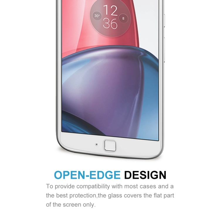 Open-edge tempered glass screen protector covering the flat phone screen area