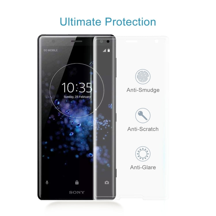 Tempered glass screen protector kit on phone with anti-smudge, anti-scratch, anti-glare