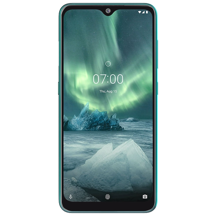 Nokia 7.2 with tempered glass screen protector fitted over the full front