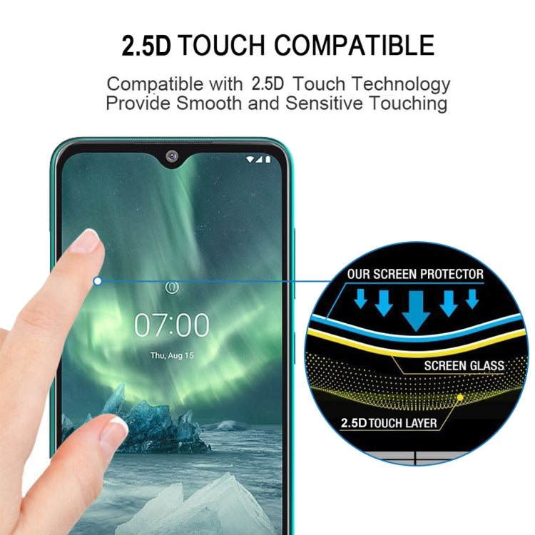 2.5D touch compatible tempered glass screen protector for Nokia 7.2