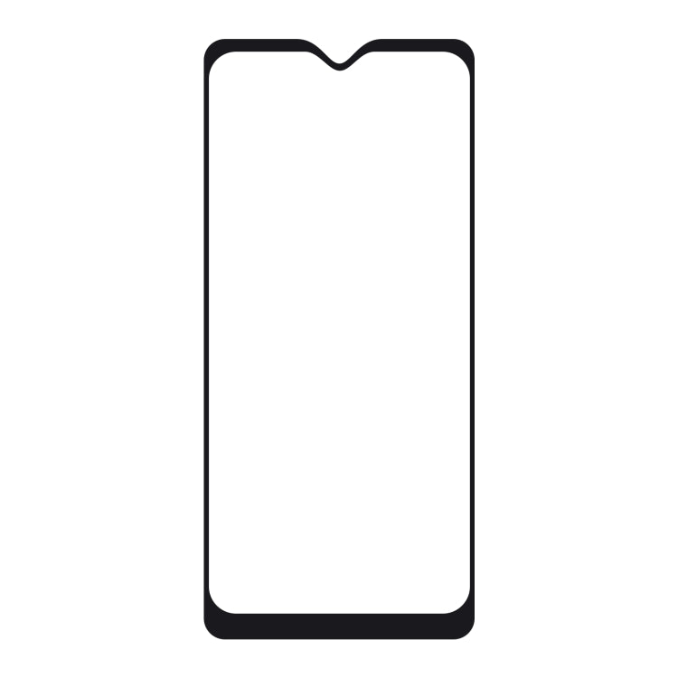 Tempered glass screen protector sheet with curved edges, blank front