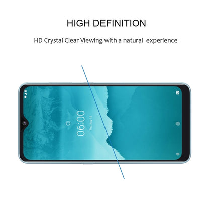 Full-screen tempered glass protector with clear viewing, curved edge overlay