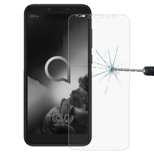 Tempered glass screen protector for Alcatel 1S (2019), clear 2.5D film on phone display