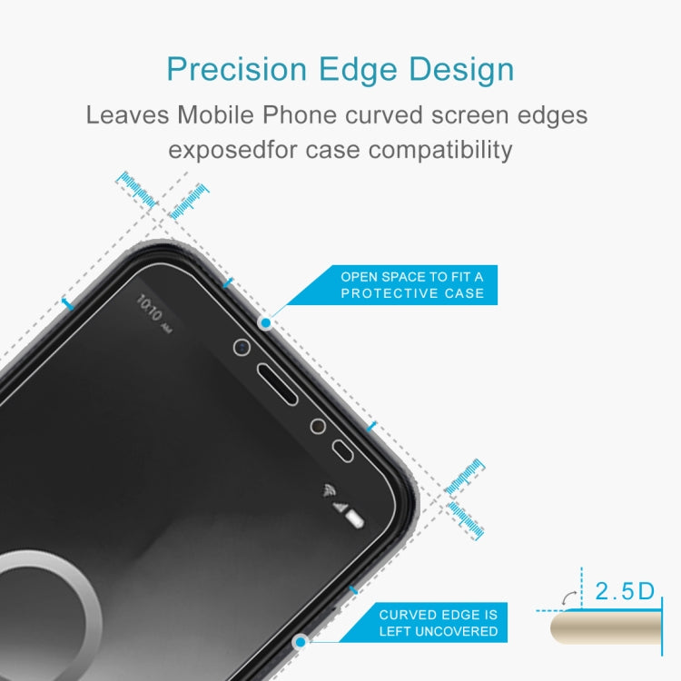 Tempered glass screen protector for Alcatel 1S (2019) with 2.5D curved edge opening