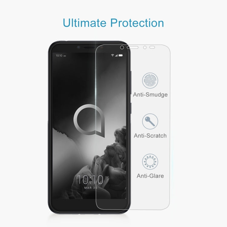 Tempered glass screen protector for Alcatel 1S (2019) with anti-smudge, anti-scratch, anti-glare