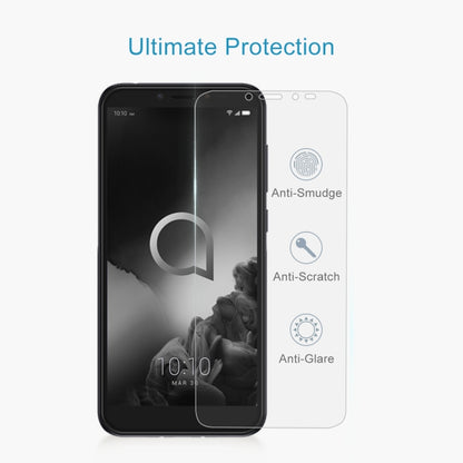 Tempered glass screen protector for Alcatel 1S (2019) with anti-smudge, anti-scratch, anti-glare