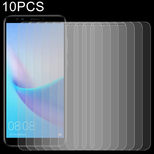 Set of 10 tempered glass screen protectors, 2.5D curved edge, clear phone film