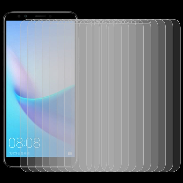 Stack of tempered glass screen protector films with rounded 2.5D edges, multiple sheets