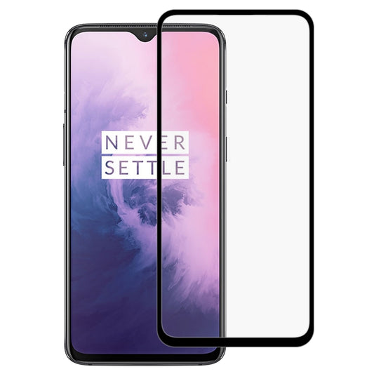 Full-screen tempered glass screen protector film for OnePlus 7, black-edged