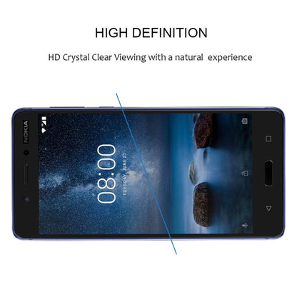Tempered glass screen protector for Nokia 5 with full coverage across edges