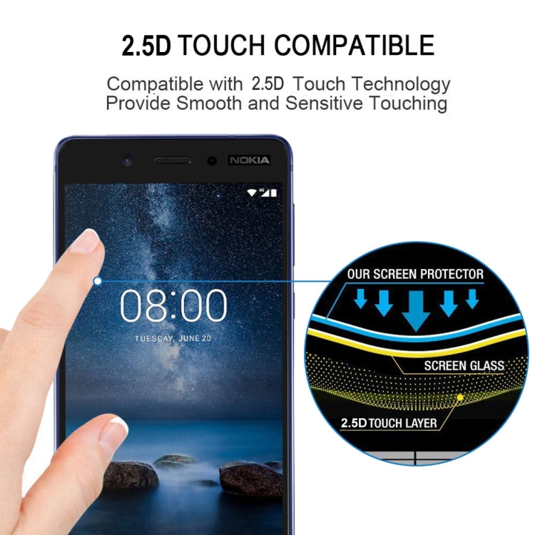 2.5D tempered glass screen protector for Nokia 5 for smooth, sensitive touch