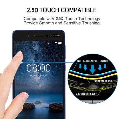 2.5D tempered glass screen protector for Nokia 5 for smooth, sensitive touch