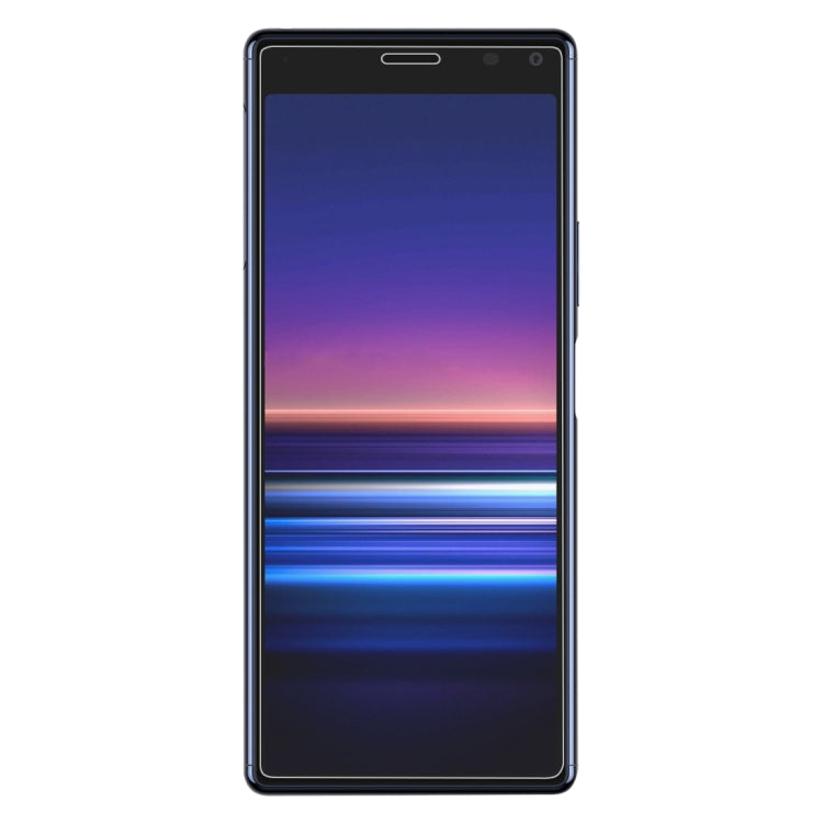 Tempered glass screen protector fitted on a front-view smartphone