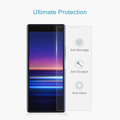Tempered glass screen protector with anti-glare protection film on phone