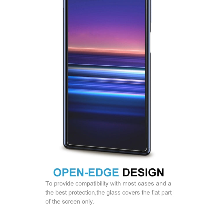 Tempered glass screen protector showing open-edge fit on smartphone