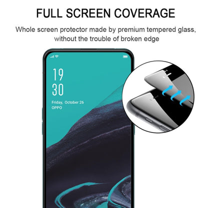 Full-screen tempered glass protector with close-up curved edge fit on phone