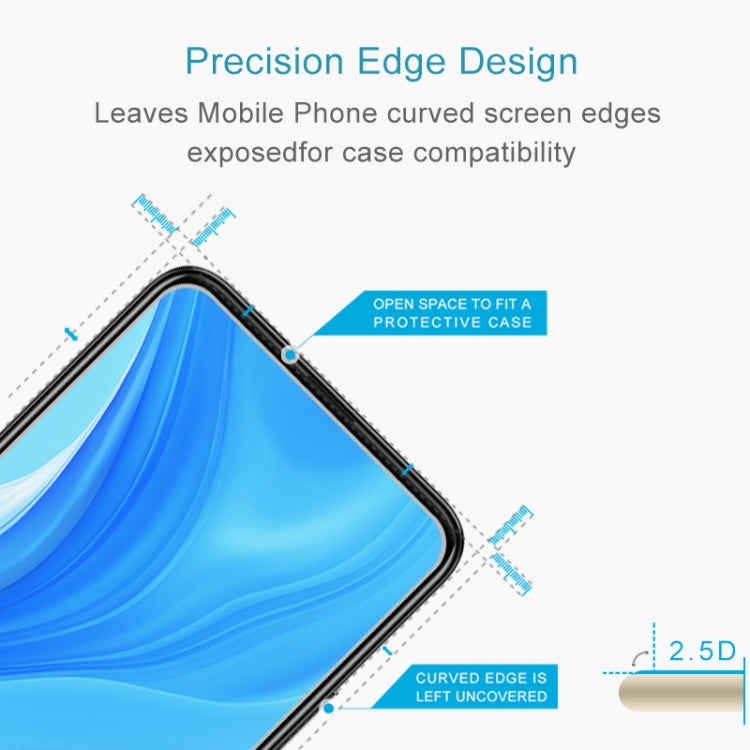 Tempered glass screen protector with precision 2.5D curved edge design for cases