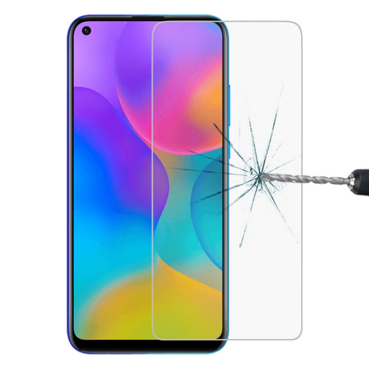 Tempered glass screen protector film for smartphone, with shatter-protection over display