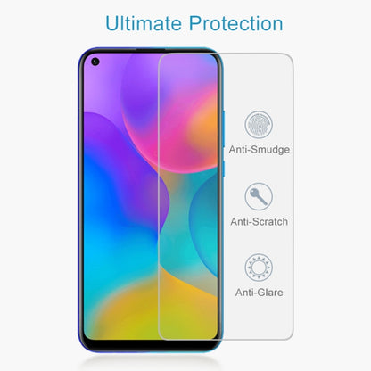 Tempered glass screen protector film with anti-smudge, anti-scratch, and anti-glare icons