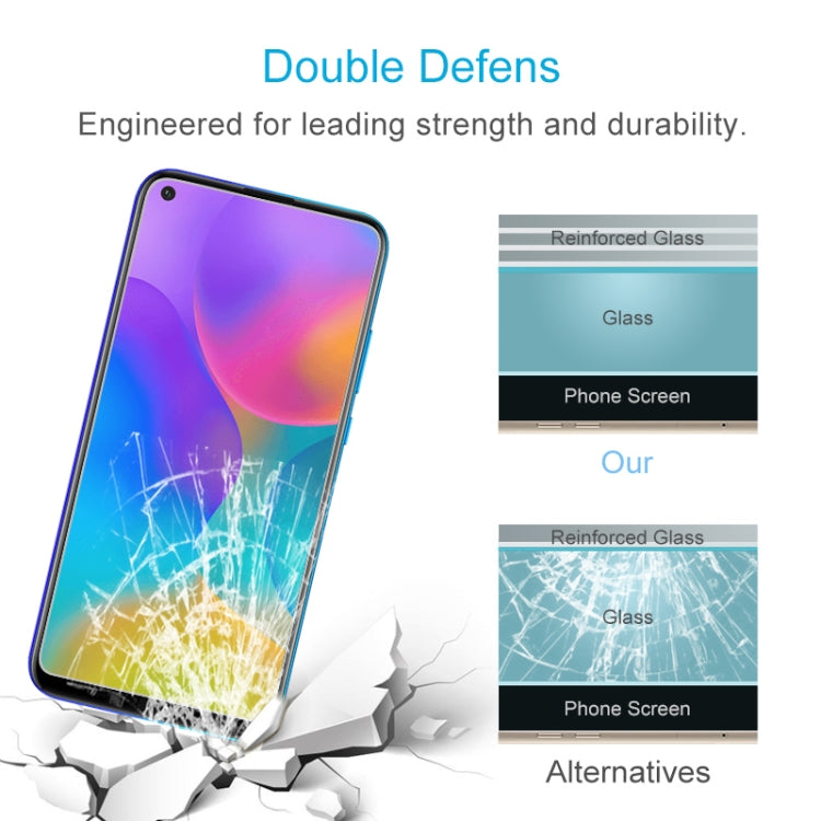 Tempered glass screen protector film with reinforced layers for improved strength