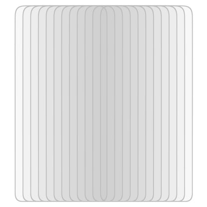 Stack of clear tempered glass screen protector films for phone displays