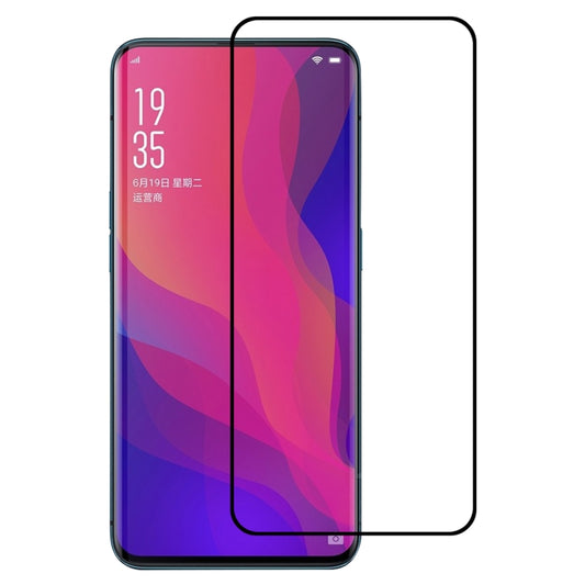Curved edge tempered glass screen protector for OPPO Find X, full-screen cover