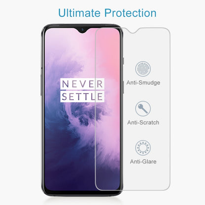 Clear tempered glass film with anti-smudge, anti-scratch, anti-glare protection