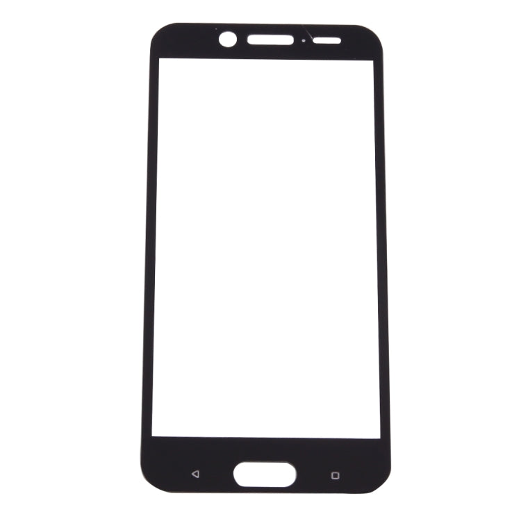 Black 2.5D curved tempered glass screen protector for HTC 10 evo, front glass panel