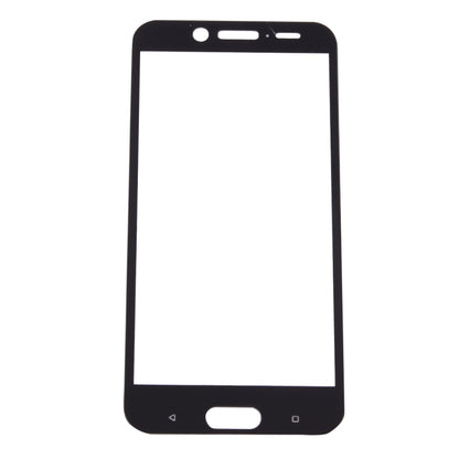 Black 2.5D curved tempered glass screen protector for HTC 10 evo, front glass panel