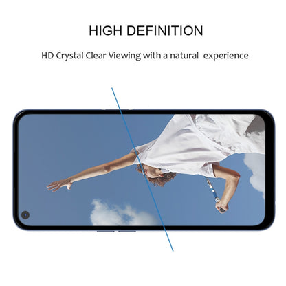 Full-screen tempered glass protector with clear viewing for OPPO A52