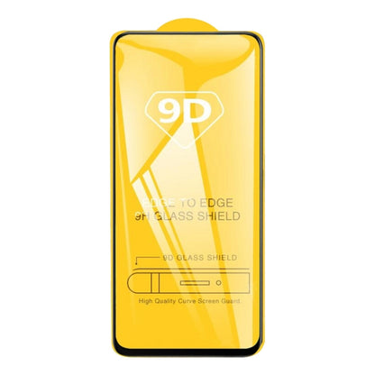 9D tempered glass screen protector for OPPO A52, front film view with 9D mark