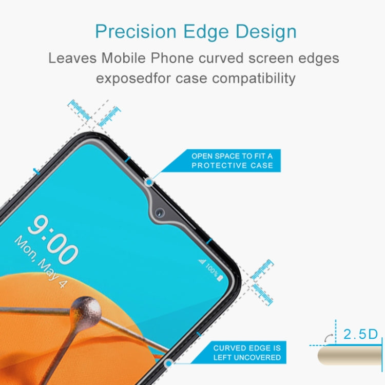 2.5D tempered glass edge design with curved, case-friendly screen cutout