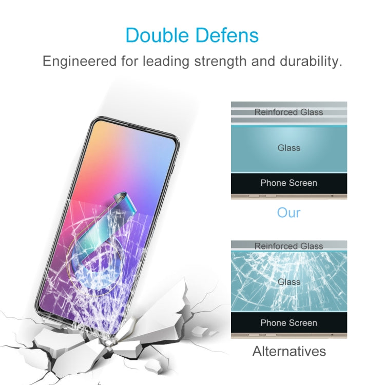 Reinforced tempered glass screen protector designed for durability and impact resistance.