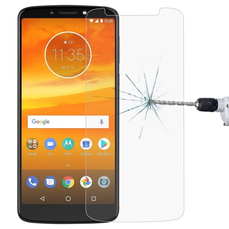 Tempered glass screen protector for Moto E5 Plus, clear front cover on phone