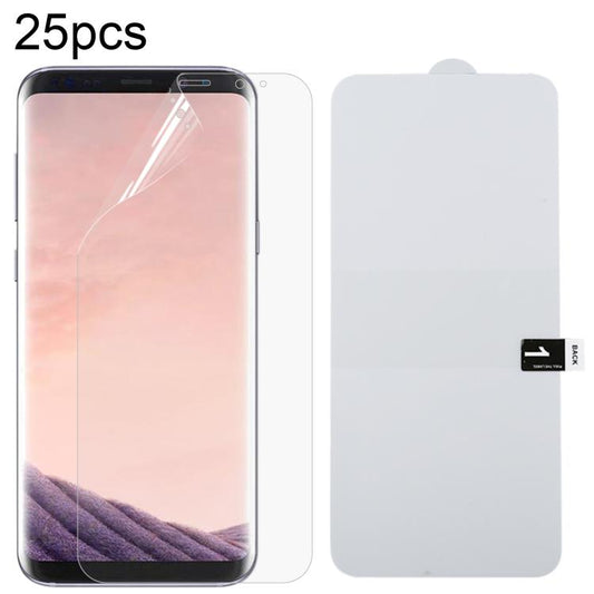 Galaxy S8 Plus front screen protector set, clear soft TPU film sheets (25 pack)