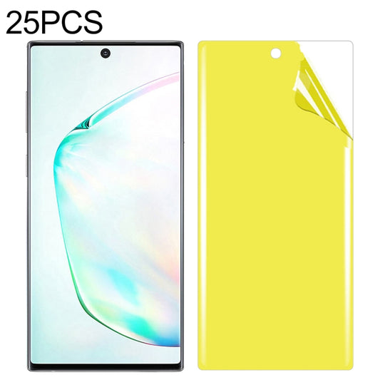 Soft TPU full-coverage front screen protector set, yellow film for Galaxy Note 10