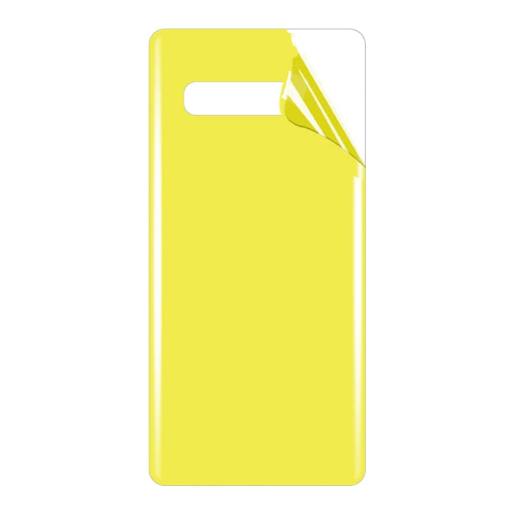 Soft TPU back screen protector for Galaxy S10 5G, full-coverage yellow film sheet