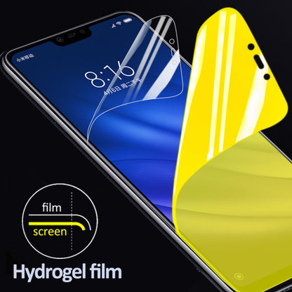 Phone front screen protector film, clear cover with yellow cutout